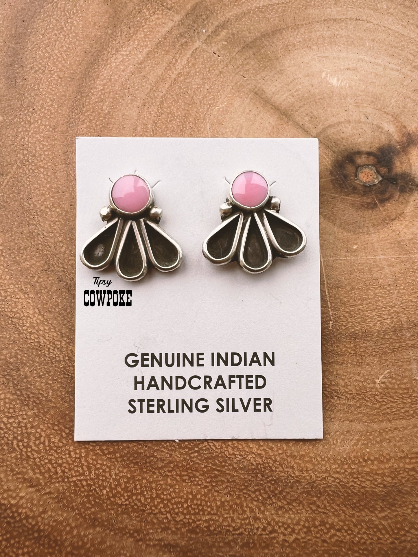 Riviera Pink Conch Stud Earrings