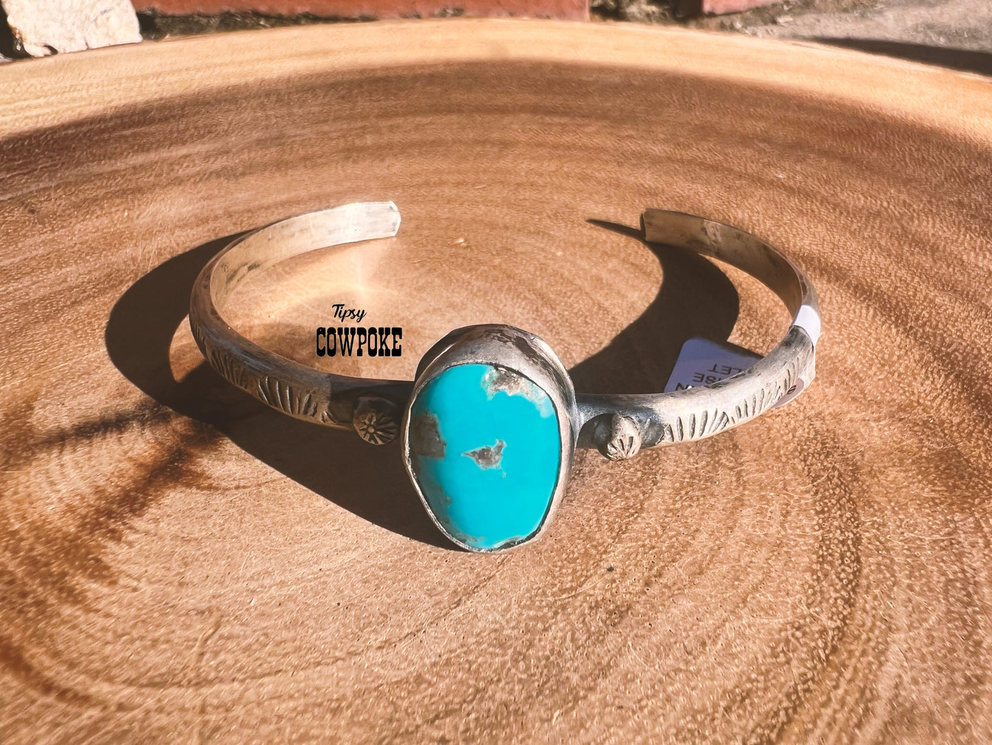 Turquoise Stamped Cuff #2