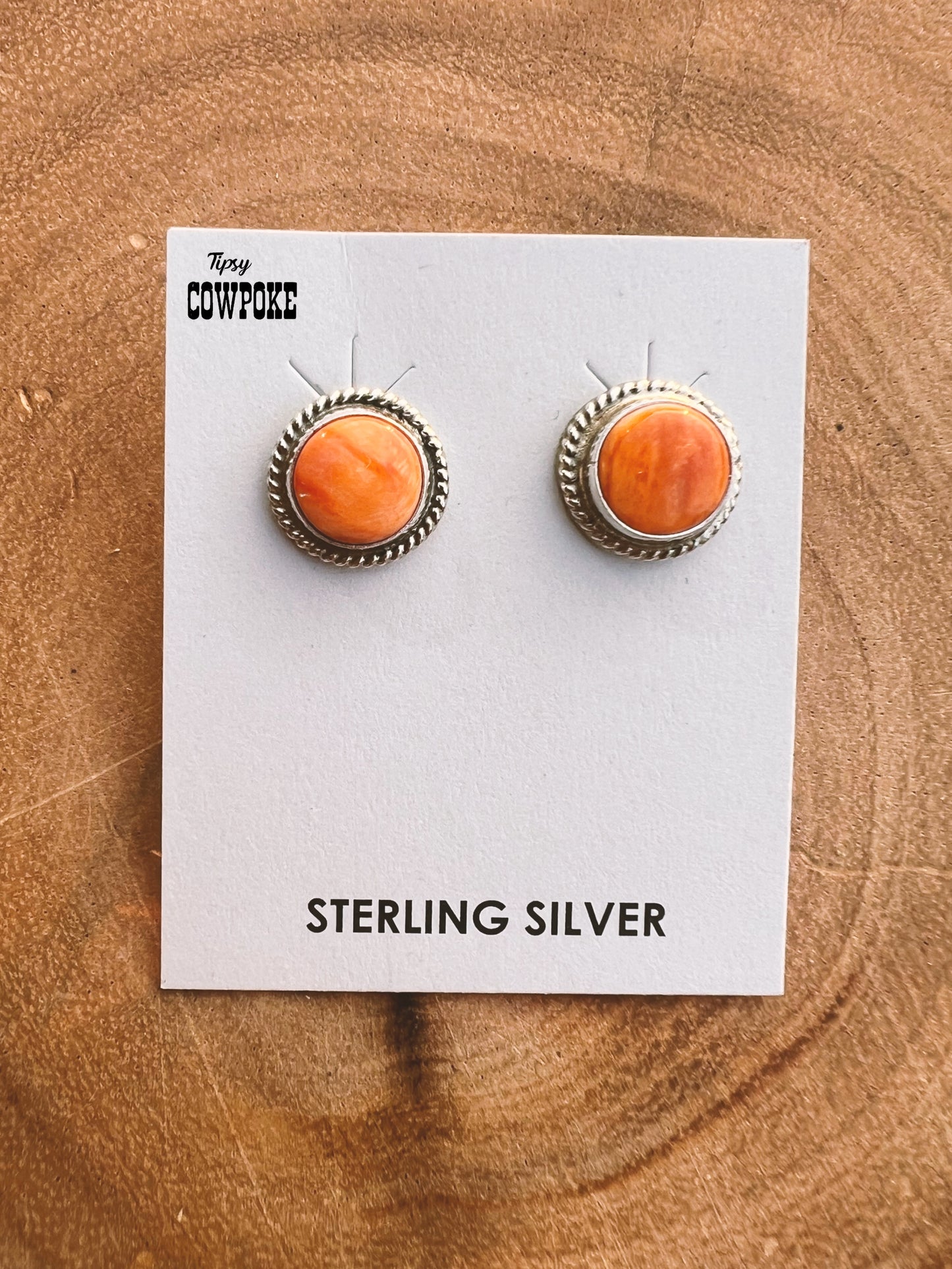 Spiny Oyster Stud Earrings