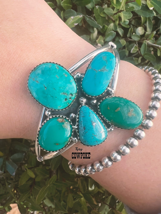 Turquoise Galore Cuff Bracelet