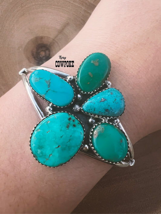 Turquoise Galore Cuff Bracelet