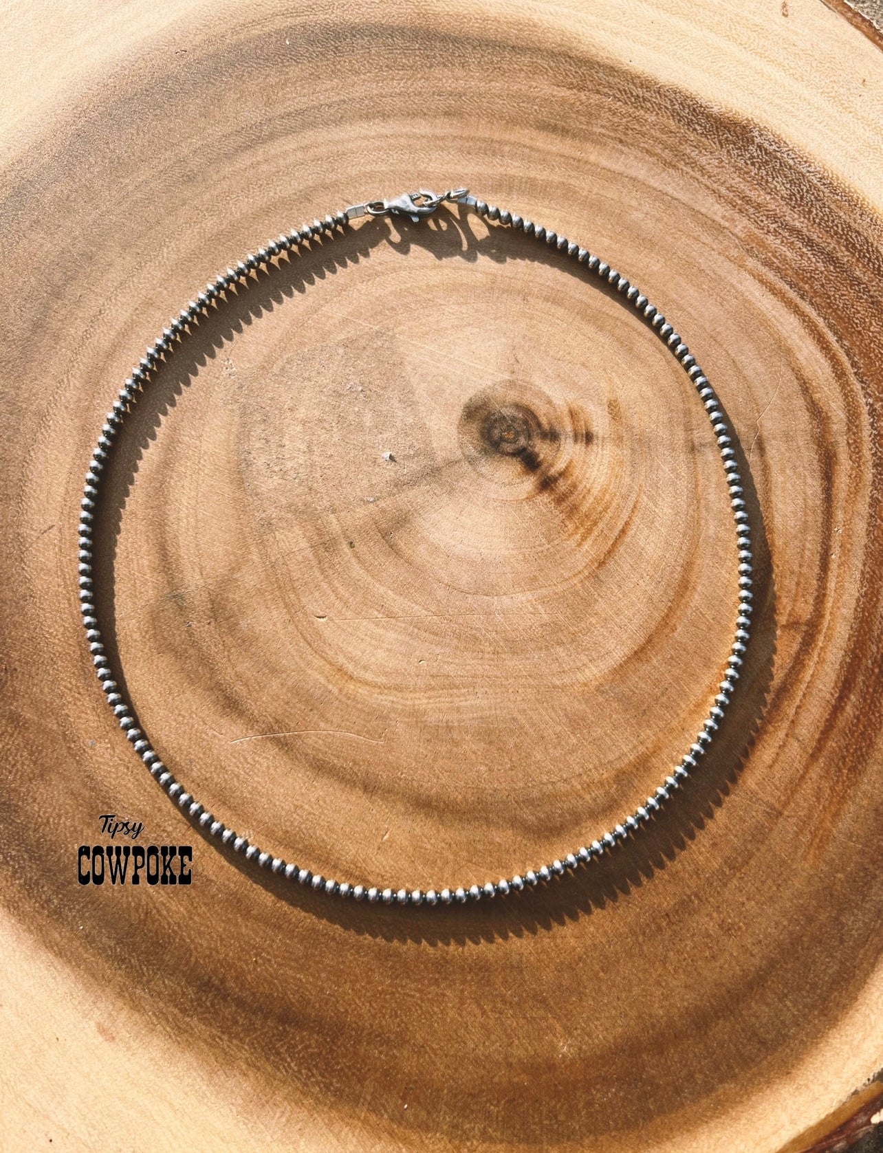 "Navajo Pearl" 3mm 18 Inch Necklace