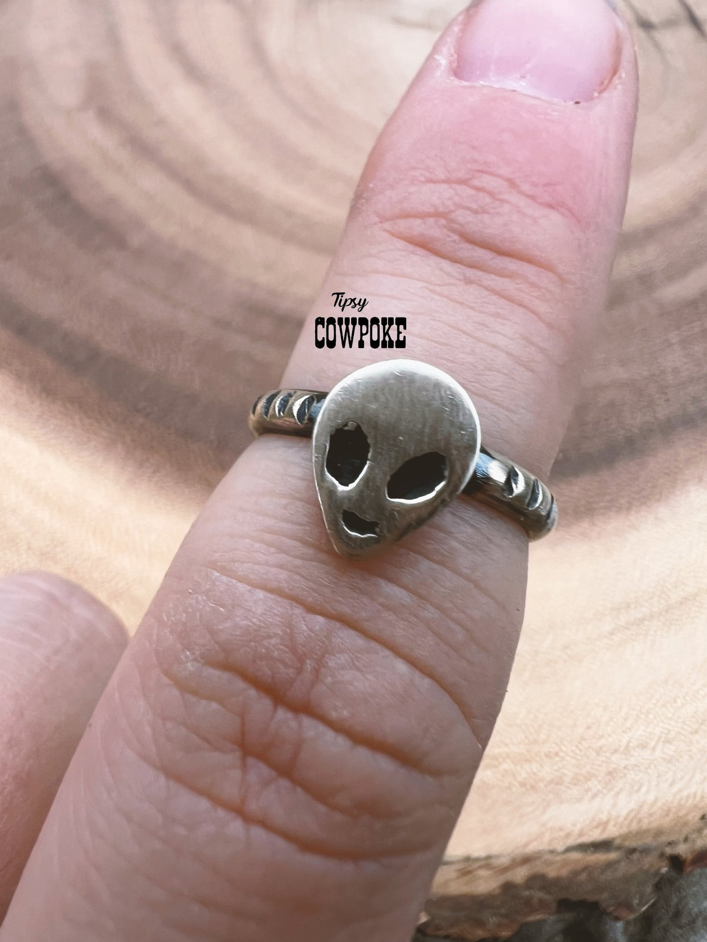 Alien Head Navajo Rings